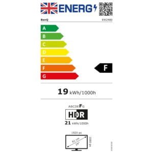 BenQ Ew2480, 24 Inch (60.96 cm) Entertainment and Gaming LCD Monitor, HDR, IPS, 3-Side Bezeless, 75Hz, Brightness Intelligence Plus, in-Built Speaker, Triple Hdmi, Fhd 1920 x 1 (8)