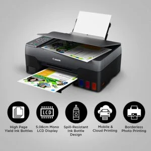 Canon PIXMA G3021 All-in-One Wi-Fi Ink Tank Colour Printer (Black) – Best Cheap All In One Printer for home & Office use (2)