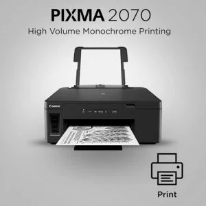 Canon PIXMA GM2070- Single Function, Wi-Fi, Monochrome, Ink Tank Printer with Auto-Duplex Printing (2) Canon PIXMA GM2070- Single Function, Wi-Fi, Monochrome, Ink Tank Printer with Auto-Duplex Printing (2)