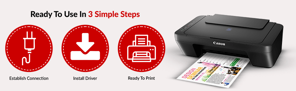 Canon Pixma E410 All-in-One Inkjet Printer (Black)-Best Affordable All in One Printer Under 5000