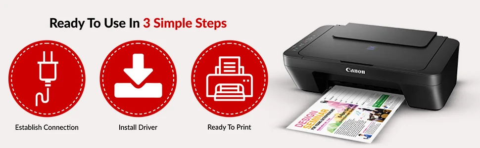 Canon Pixma E410 All-in-One Inkjet Printer (Black)-Best Affordable All in One Printer Under 5000