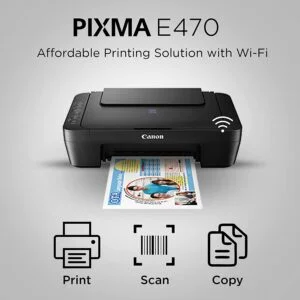 Canon Pixma E470 All-in-One Inkjet Printer (Black)-Best All in one & Budget Inkjet Printer Under 5000 (3)