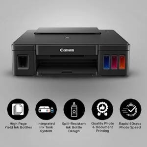 Canon Pixma G1010 Single Function Ink Tank Colour Printer-best printer under 10000 best for home and office use