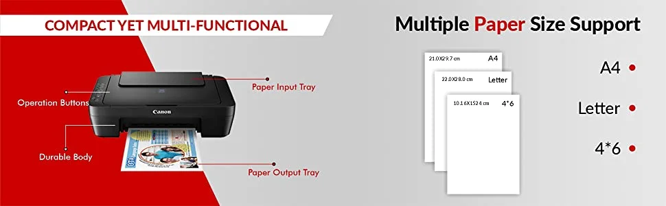 Canon Pixma E470 All-in-One Inkjet Printer (Black)-Best All in one & Budget Inkjet Printer Under 5000