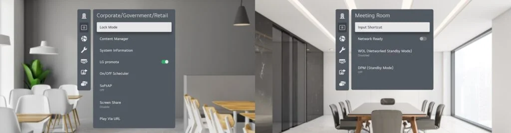 With Beacon and Bluetooth® Low Energy (BLE), shop managers can provide coupons and information in real-time. And content mirroring among devices is available on a same Wi-Fi network.