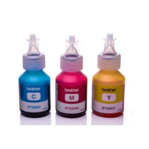 Brother BT5000 CMY ( Cyan, Magenta, Yellow) Ink Bottles for brother printers, Set of 3, 42 ML Each