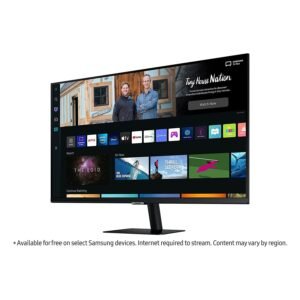 Samsung 32-Inch LS32BM500EWXXL M5 FHD Smart Monitor, Speakers, Remote, 1 Billion Color, Smart TV Apps, Samsung TV Plus, Office 365, Apple Airplay, Samsung Dex, Bluetooth