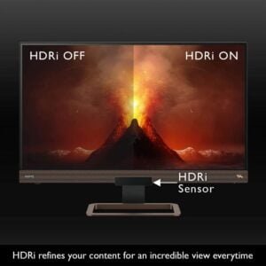 BenQ EX2780Q 27 Inch (68.58 cm) Qhd 2560 X 1440 Pixels IPS 144Hz Gaming Monitor HDRI Dci-P3 2.1 Channel Speaker & 5 Watt Sub, Gray