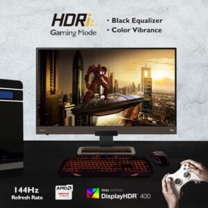 BenQ EX2780Q 27 Inch (68.58 cm) Qhd 2560 X 1440 Pixels IPS 144Hz Gaming Monitor HDRI Dci-P3 2.1 Channel Speaker & 5 Watt Sub, Gray (7)