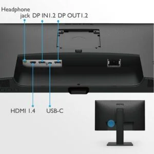 BenQ GW2785TC 27 inch 1080p FHD IPS Eye Care Monitor, USB Type-C with 60W Power Delivery & Daisy Chain, Coding Mode, Noise Cancellation Mic, Height Adjustment, Slim Be (3)