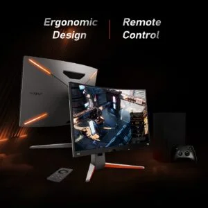 BenQ Mobiuz EX3210R 32-Inch (81.28 cm) 2K QHD 2560 X 1440 Pixels 1000R Curved Gaming LCD Monitor, 165Hz, 1Ms, AMD Freesync Premium Pro, Hdr400, Dci P3, 2.1 Channel Speake (2)