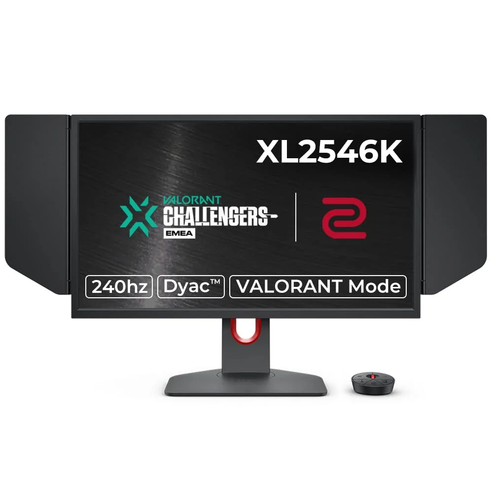 BenQ Zowie XL2546K 240Hz Esports Gaming Monitor, 1Ms,  LCD Full Hd 1920 x 1080 Pixels, Amd Freesync Premium, Compact Base, Height 