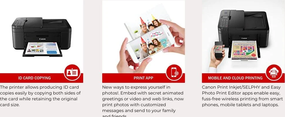 Canon PIXMA E4270 All-in-One Ink Efficient WiFi Printer with FAXADFDuplex Printing (Black)