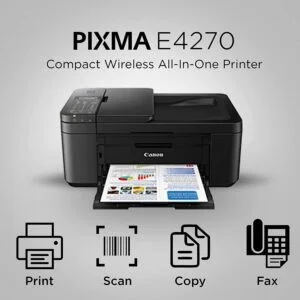 Canon PIXMA E4270 All-in-One Ink Efficient WiFi Printer with FAXADFDuplex Printing (Black) (6)