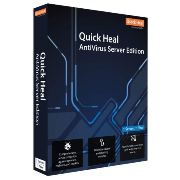 Quick Heal Antivirus Server Latest Version-1 Server-3 Years