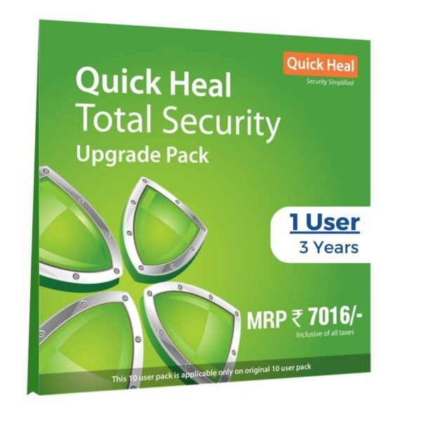 QuickHeal Total Security Upgrade Pack-1 User-3 Years