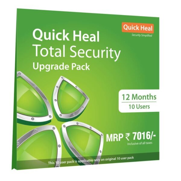 QuickHeal Total Security Upgrade Pack-10 User-1 Year
