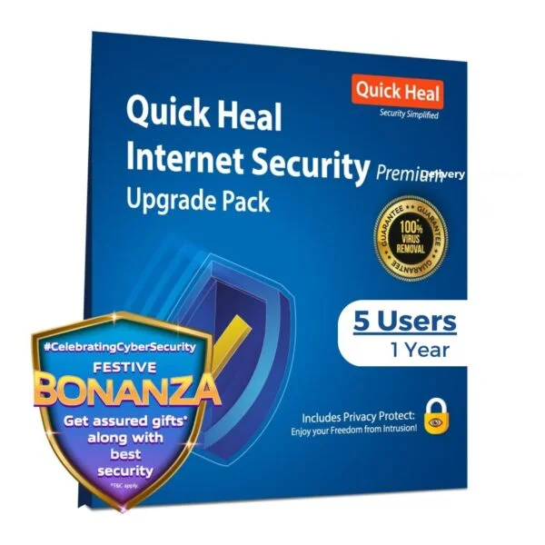 Quick Heal Internet Security Renewal Pack-5 User 1 Year (Email Delivery In 2 Hours)