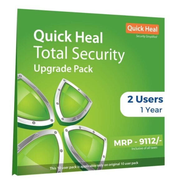 QuickHeal Total Security Renewal Pack-2 Users-1 Year