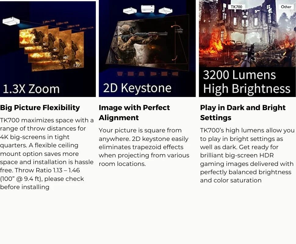 Buy TK700 home cinema and gaming projector from computerbaba at lowest price