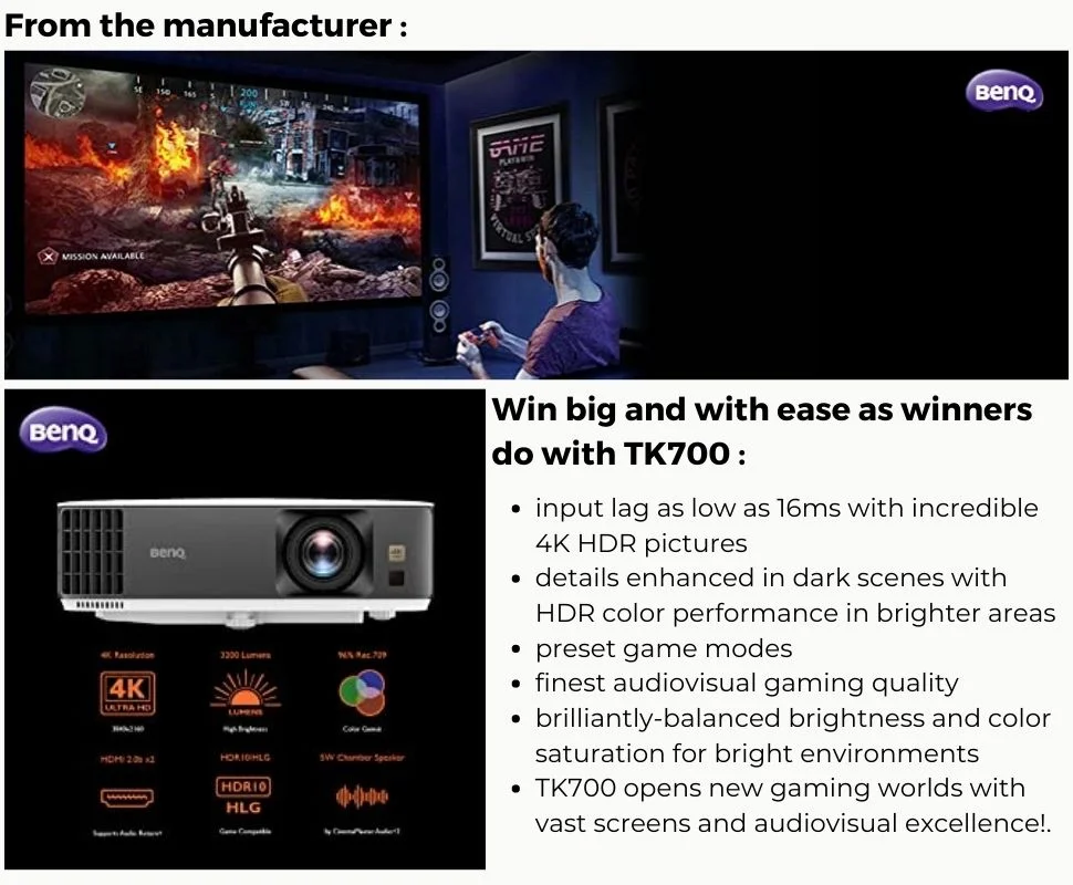 Buy benq tk700 at lowest price from computerbaba only at 144499/-