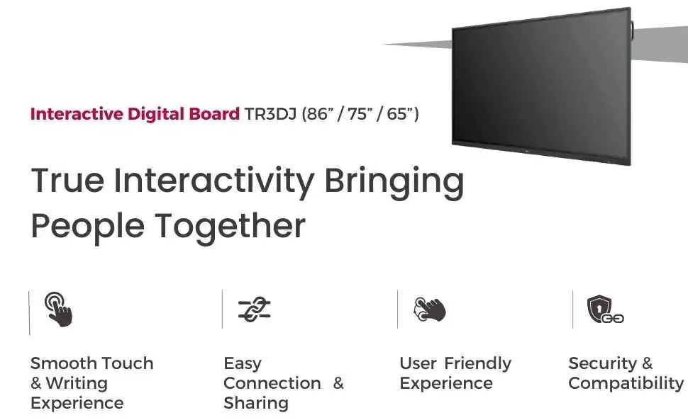 LG Digital board, best digital board, best interactive panel at lowest price
