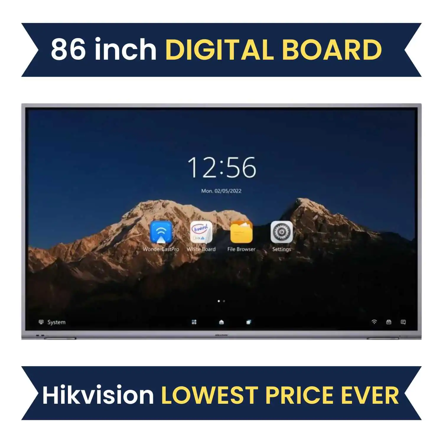 buy digital board at lowest price only at computerbaba, hikvision digital interactive panel 86 inch