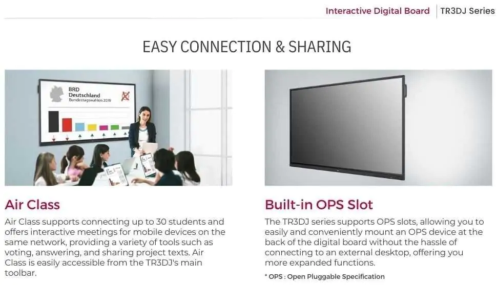 LG Digital board, best digital board, best interactive panel at lowest price