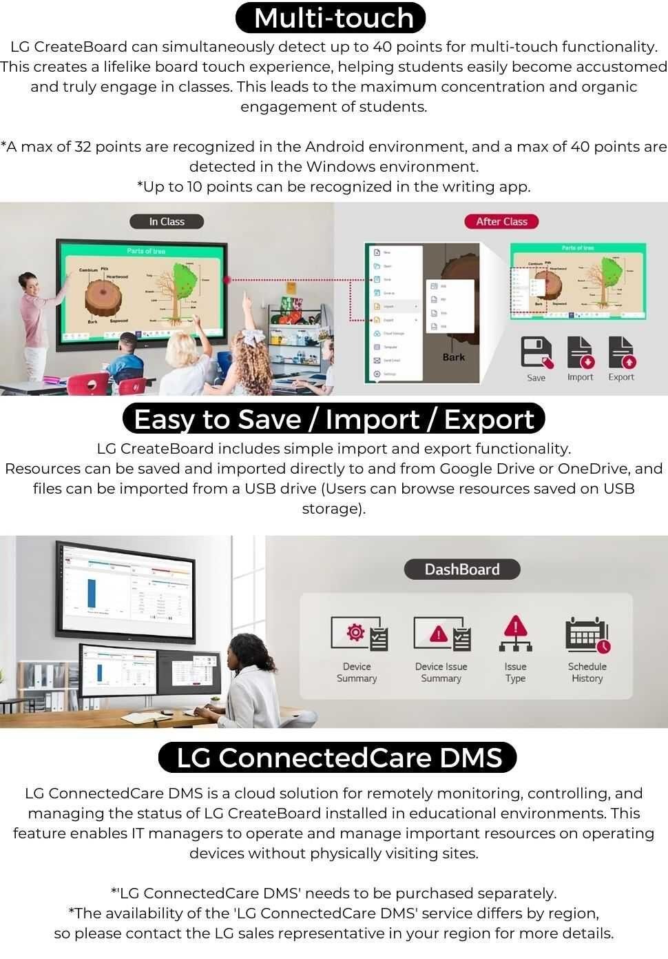 Best-Digital-Board-For-Teaching,-LG-65TR3DK-I-65-Inch digital blackboard for teaching