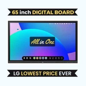 LG 65TR3DK-I 65 Inch UHD IR-Type Touch Interactive Smart Digital Board, Smart digital board, Interactive flat panel, Best Flat Panel for teach, 4K Resolution, 20 Point Multi Touch