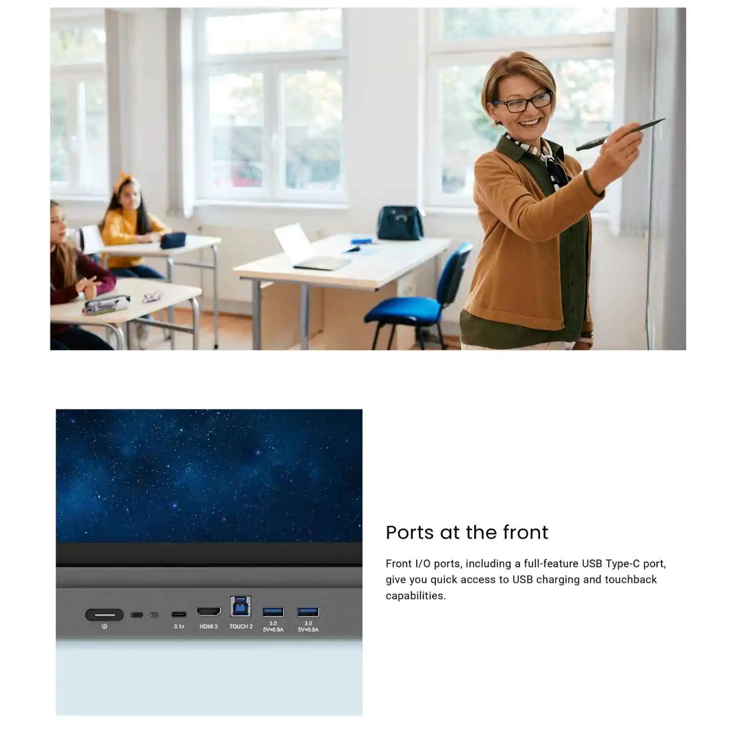 BenQ RE6503 65-Inch Interactive Digital Board 4k for Education, Teaching, Offices, Colleges, Online Classes, Youtube With Android 11 OS (5) BenQ RE6503 65-Inch Interactive Digital Board 4k for Education, Teaching, Offices, Colleges, Online Classes, Youtube With Android 11 OS (5)