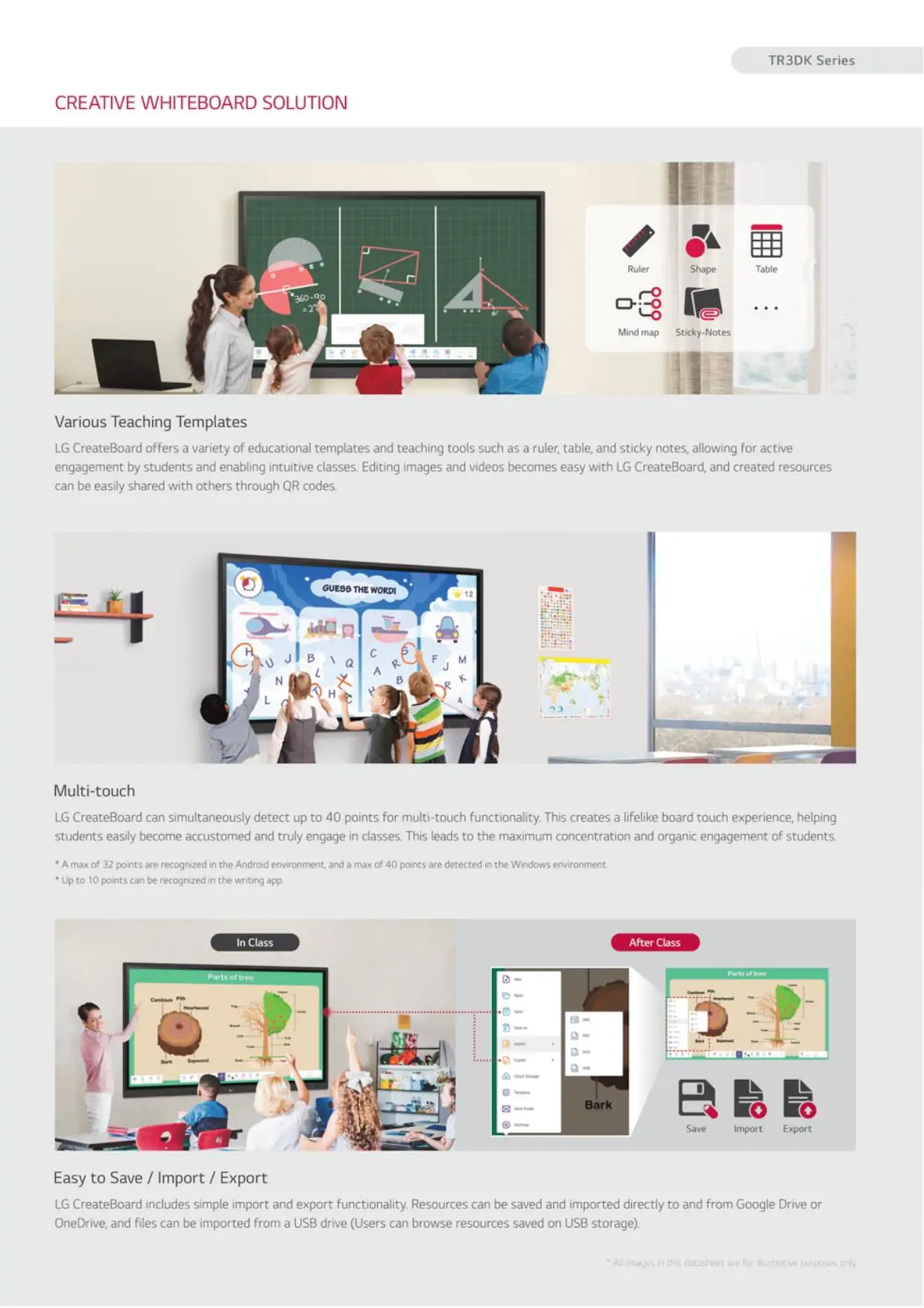 lg interactive flat panel in 75 inch